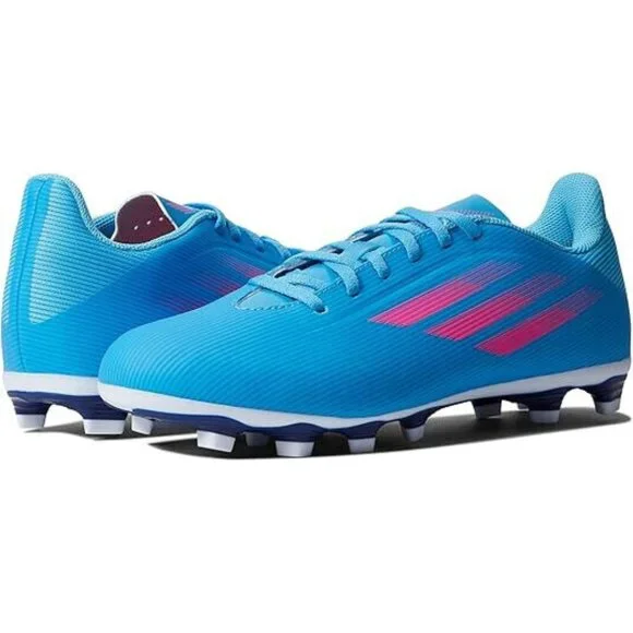Adidas X Speedflow 4 Fxg Unisex Shoes Size 5, Color: Sky Blue/Pink NEw - Picture 4 of 5